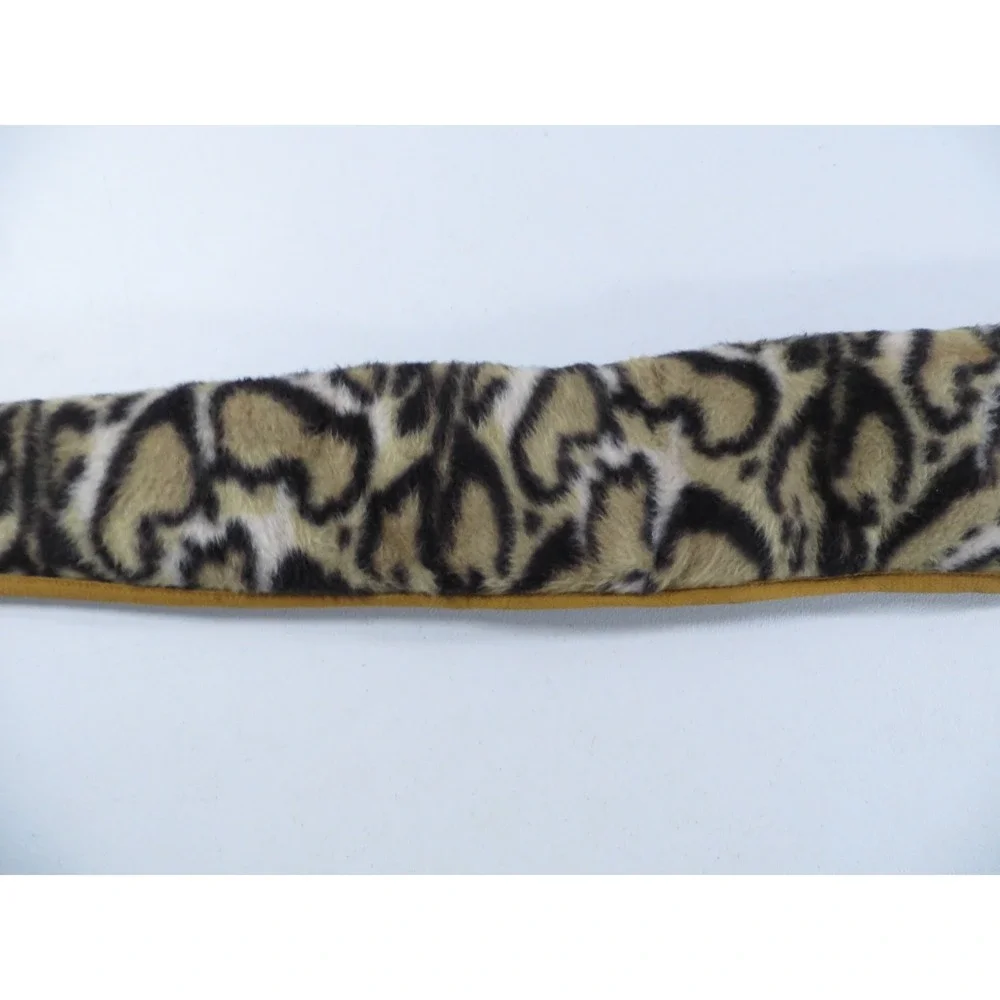 Vintage Leopard Print Fleece Purple‎ Satin Lined Rifle Shotgun Sock Case Bag 52